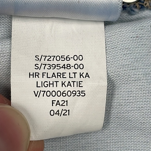 Gap High Rise Flare Jeans Light Katie Wash Sz 0 25 - Picture 10 of 10